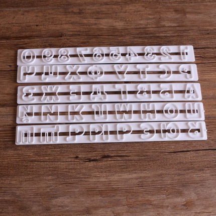 5 PCS Russian Letters Fondant Molds Embosser Sugar Craft Alphabet Moulds Cake Dessert Decor DIY Bakeware Tools - DealBuddy