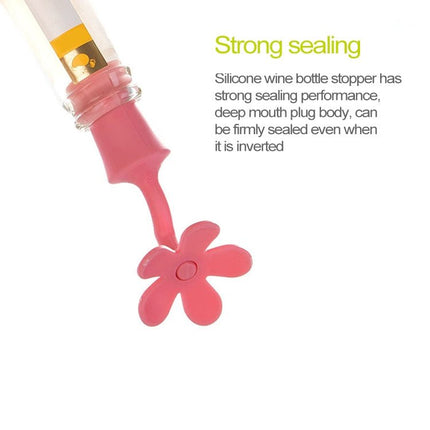 5 PCS Silicone Wine Stopper Flower Beer Stopper - DealBuddy