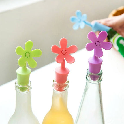 5 PCS Silicone Wine Stopper Flower Beer Stopper - DealBuddy
