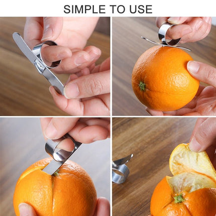 5 PCS Stainless Steel Finger Open Orange Peeler Parer Tool - DealBuddy