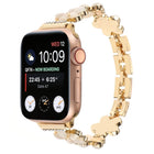 5-petaled Flower Zinc Alloy Chain Watch Band, For Apple Watch SE 2023 44mm, For Apple Watch SE 2023 40mm, For Apple Watch Ultra 2 49mm, For Apple Watch Series 9 45mm, For Apple Watch Series 9 41mm, For Apple Watch Ultra 49mm - DealBuddy