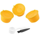 5 Piece Set Refillable Coffee Capsules – For Nescafe Dolce Gusto, w/ Spoon & Brush - DealBuddy
