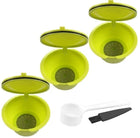 5 Piece Set Refillable Coffee Capsules – For Nescafe Dolce Gusto, w/ Spoon & Brush - DealBuddy