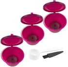 5 Piece Set Refillable Coffee Capsules – For Nescafe Dolce Gusto, w/ Spoon & Brush - DealBuddy