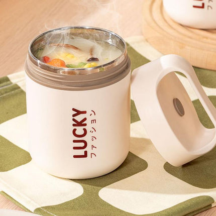 500ml 304 Stainless Steel Thermal Food Jar Vacuum Insulated Portable Soup Thermos, Oatmeal & Cereal Container For Breakfast - DealBuddy