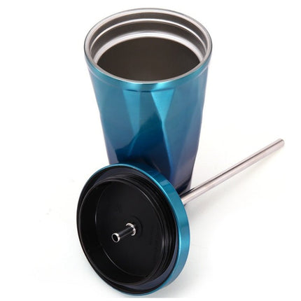 500ml Irregular Double Layer 304 Stainless Steel Sippy Cup - DealBuddy