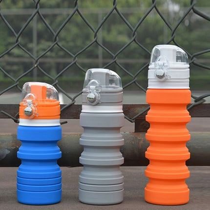 500mL Outdoor Travel Silicone Foldable Kettle Telescopic Cup Sports Drinking Bottle - DealBuddy