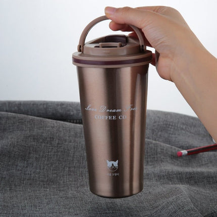 500ML Portable Stainless Steel Creative Gift Coffee Cup Office Vacuum Thermos Mug - DealBuddy