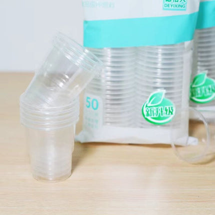 50pcs /Pack 180ml Disposable Cup Transparent PP Thickened Aviation Water Cup - DealBuddy