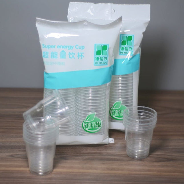 50pcs /Pack 180ml Disposable Cup Transparent PP Thickened Aviation Water Cup - DealBuddy