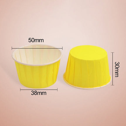 50pcs / Pack Round Lamination Cake Cup Muffin Cases Chocolate Cupcake Liner Baking Cup, Size: 5 x 3.8 x 3cm - DealBuddy