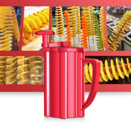 528 - 6 Popular Tornado Potato Slicer Manual Twist Spiral Potato Cutter Whirlwind Potatoes Machine Potato Vegetables Tools - DealBuddy