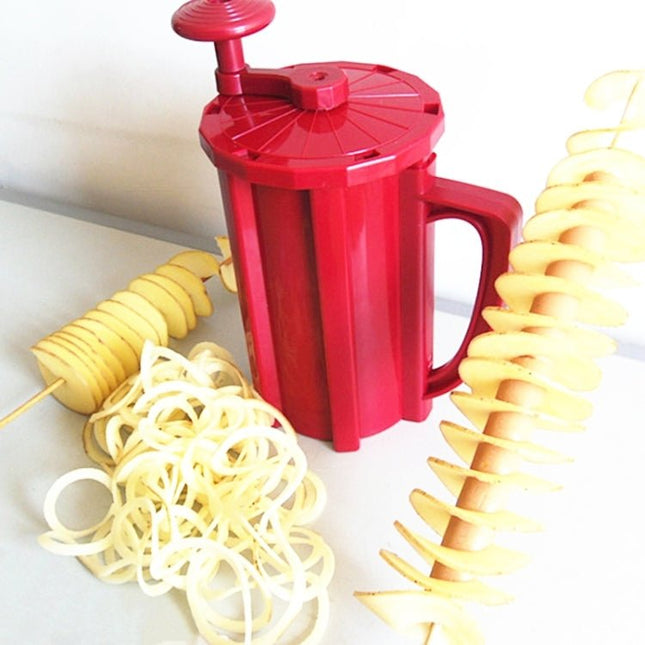 528 - 6 Popular Tornado Potato Slicer Manual Twist Spiral Potato Cutter Whirlwind Potatoes Machine Potato Vegetables Tools - DealBuddy