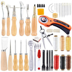 53 pce Leather Craft Tool Set for Stitching and Punching - DealBuddy