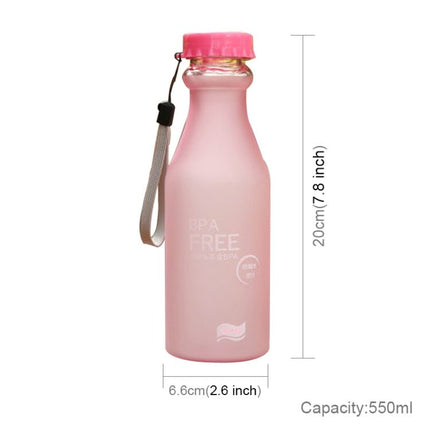 550ml Frost Leak - proof Plastic Portable Soda Bottle Sealed Simple Student Handy Beverage Bottle - DealBuddy