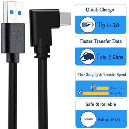 5M USB 3.2 Type - C Link Cable – Charging & Data for Oculus Quest 2 VR - DealBuddy