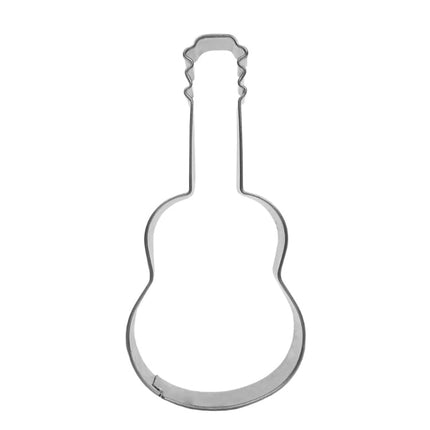 5pcs Guitar Shape Baking Biscuit Mold Stainless Steel Fondant Mousse Circle - DealBuddy