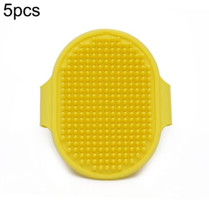5pcs Pet Bathing Massage Brush For Dogs Cleaning And Beauty Tools, Yellow, Blue, Green, Rose Red, Black - DealBuddy
