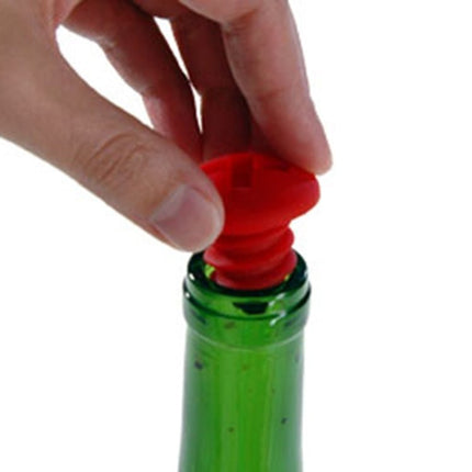 5pcs Screw Shape Red Wine Preservation Silicone Bottle Stopper Random Colour Delivery - DealBuddy