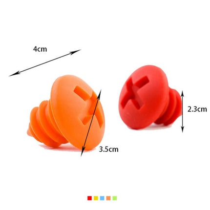 5pcs Screw Shape Red Wine Preservation Silicone Bottle Stopper Random Colour Delivery - DealBuddy