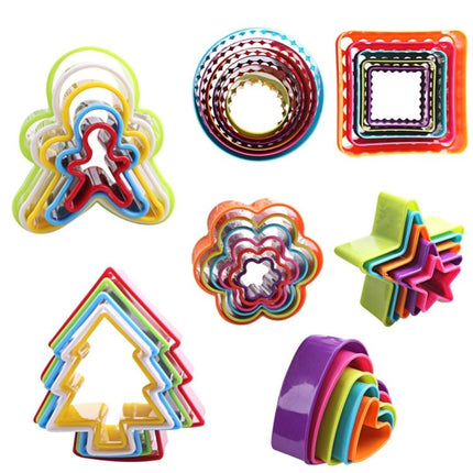 5pcs / Set Cookies Plastic Cake Mould Biscuit Plunger Forms DIY Baking Tools - DealBuddy