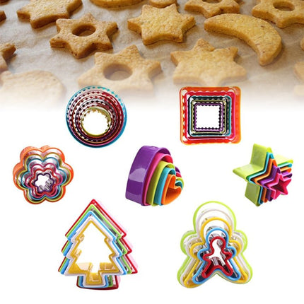 5pcs / Set Cookies Plastic Cake Mould Biscuit Plunger Forms DIY Baking Tools - DealBuddy