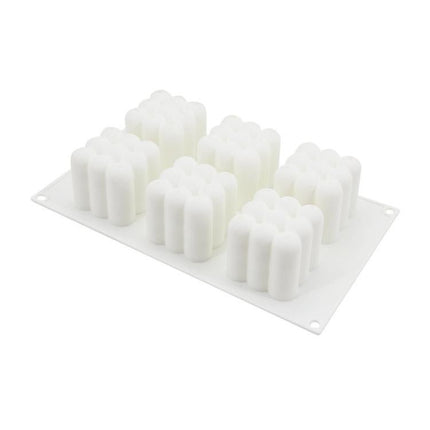 6 - Cavity 3D Magic Cube Silicone Mousse Cake Mold Fondant Candle Mold - DealBuddy