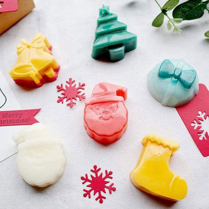6 Cavity Cake Mold Food Grade Non - Stick Silicone Merry Christmas Festival Dessert Making Mould - DealBuddy