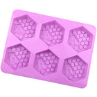 6 Grids Bee Hive Silicone Cake Molds Handmade Aroma Soap Mould - DealBuddy