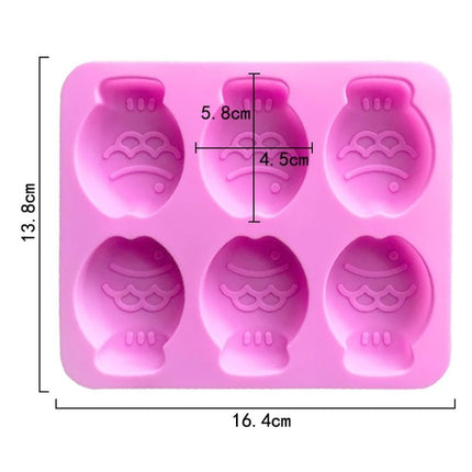 6 Grids Little Fish Shape Silicone Cake Mould Handmade Soap Mould - DealBuddy
