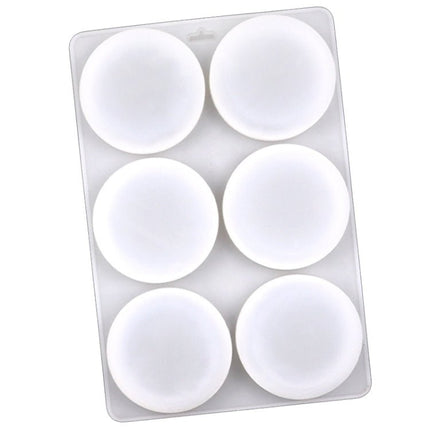 6 Grids Round Silicone Cake Molds Home DIY Handmade Soap Mould - DealBuddy
