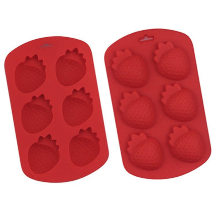 6 Grids Strawberry Silicone Cake Mold Baking DIY Chocolate Mould - DealBuddy