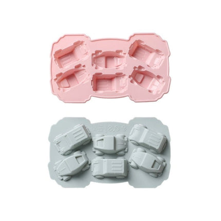 6 PCS Creative Cake Chocolate Mold 3D Car Cartoon Household Silicone Baking Ice Tray Mold - DealBuddy