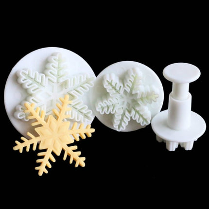 6 PCS Fondant Cake Tool Fine Snowflake Spring Mould Set - DealBuddy