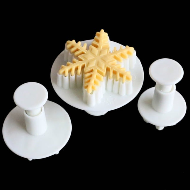 6 PCS Fondant Cake Tool Fine Snowflake Spring Mould Set - DealBuddy