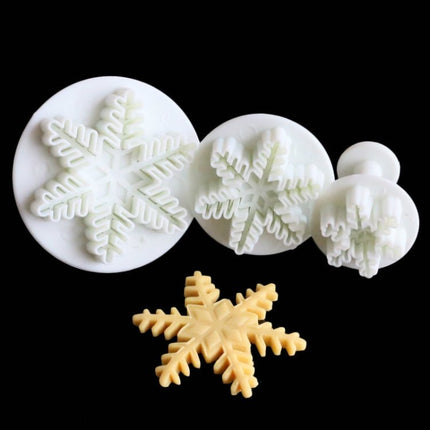 6 PCS Fondant Cake Tool Fine Snowflake Spring Mould Set - DealBuddy