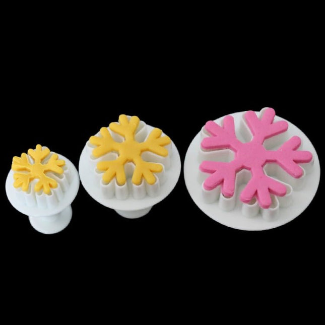 6 PCS Snowflake Spring Mould Fondant Cake Tool Biscuit Embossing Printing Mould DIY Baking Tools - DealBuddy