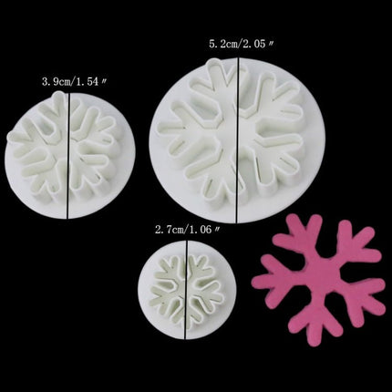 6 PCS Snowflake Spring Mould Fondant Cake Tool Biscuit Embossing Printing Mould DIY Baking Tools - DealBuddy