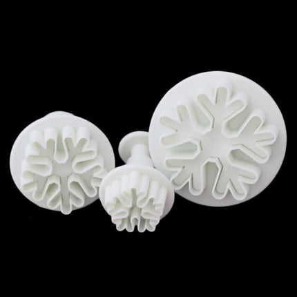 6 PCS Snowflake Spring Mould Fondant Cake Tool Biscuit Embossing Printing Mould DIY Baking Tools - DealBuddy