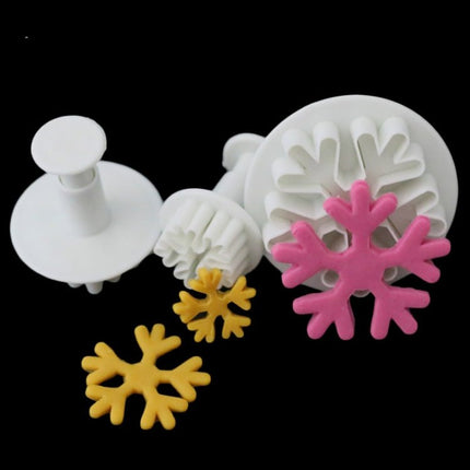 6 PCS Snowflake Spring Mould Fondant Cake Tool Biscuit Embossing Printing Mould DIY Baking Tools - DealBuddy