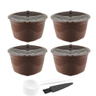 6 Piece Set Refillable Coffee Capsules – For Nescafe Dolce Gusto, w/ Spoon & Brush - DealBuddy