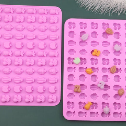66 Grids Fruit Silicone Fudge Molds Mini Candy Molds - DealBuddy
