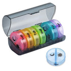 7 - Day Pill Organizer – Portable Box with 2 Compartments - DealBuddy