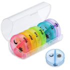 7 - Day Pill Organizer – Portable Box with 2 Compartments - DealBuddy