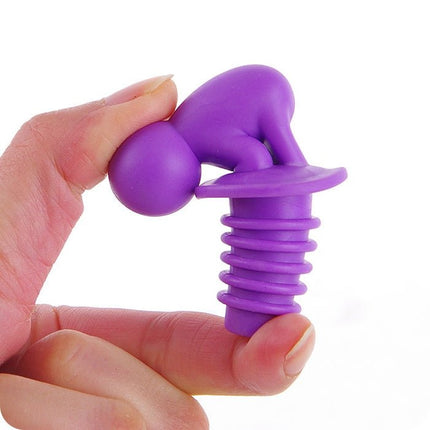 7 PCS Cartoon Silicone Sealed Spiral Red Wine Stopper + Cup Feet Set, Random Color Delivery - DealBuddy