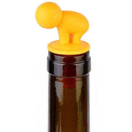 7 PCS Cartoon Silicone Sealed Spiral Red Wine Stopper + Cup Feet Set, Random Color Delivery - DealBuddy
