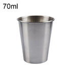 70ml Single Wall Electropolished Stainless Steel Brief Wine Cup(Silver) - DealBuddy