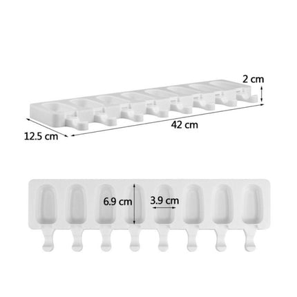 8 Even Silicone Ice Cream Mold Creative Handmade Ice Cube Mold - DealBuddy