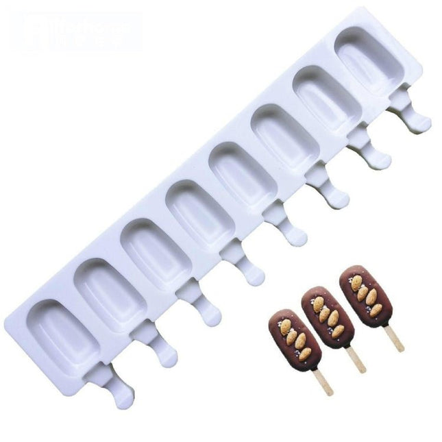 8 Even Silicone Ice Cream Mold Creative Handmade Ice Cube Mold - DealBuddy