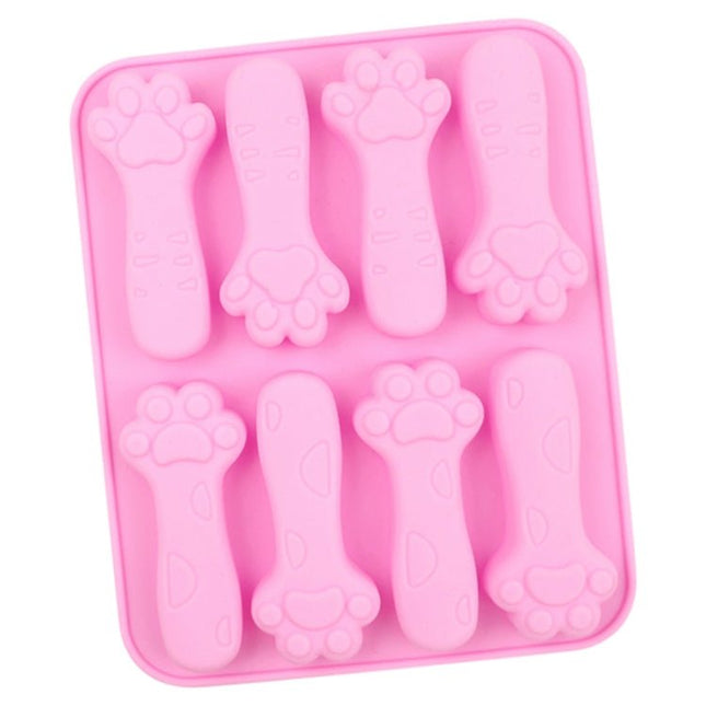 8 Grids Cats Claw DIY Baby Teething Silicone Molds Cake Baking Mould - DealBuddy